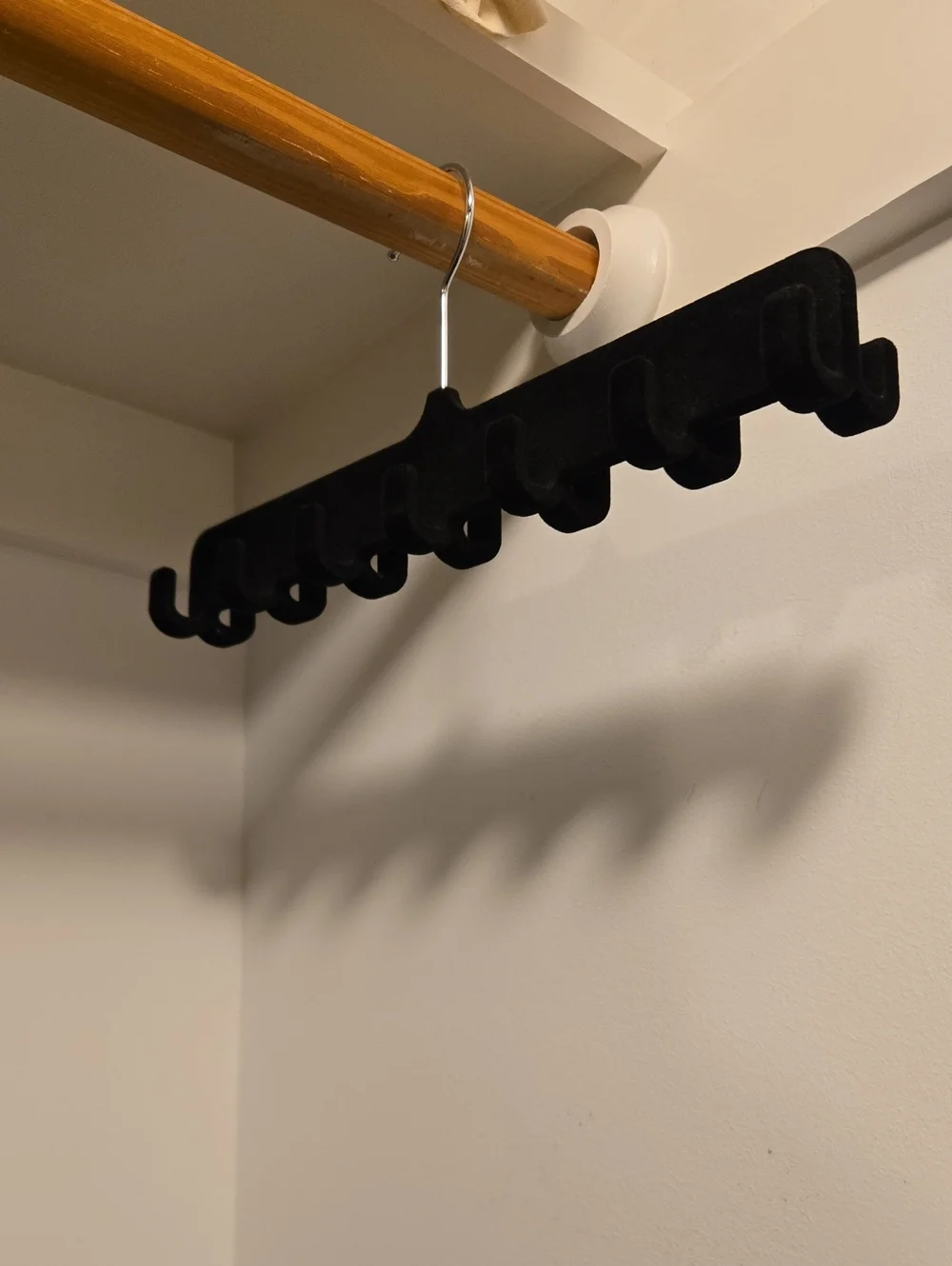 Black Velvet Belt Hanger -14 Hooks